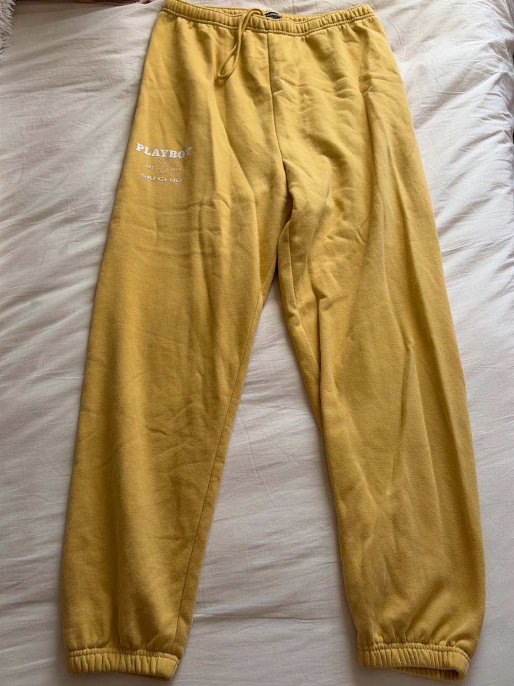 PLAYBOY Mustard Yellow Jogger Sweatpants